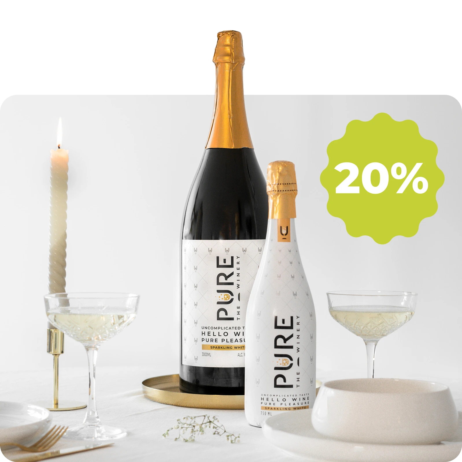 XXL (3L) Blanco Espumoso 0% Azúcar
